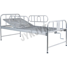 Cama de hospital de una función de acero inoxidable